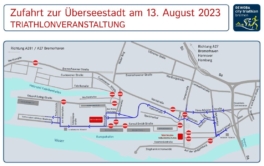 Zufahrt City Triathlon 2023